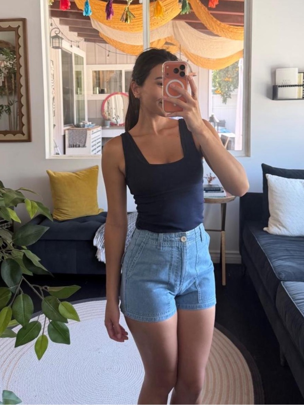 Brixton Denim High Waisted Shorts - 24